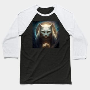 Cosmic Powers of the Cat, God of the Universe Baseball T-Shirt